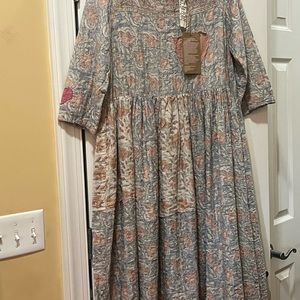 Magnolia Pearl Dress 774 Block Print Watson Dress. New with tags.